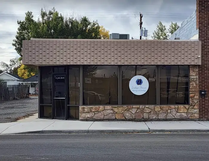 Front of Indigo Thrive, Wyoming's Best Metaphysical Supply Store & Gift shop that sells crafted Metaphysical Supplies to increase your overall Health and Wellness.